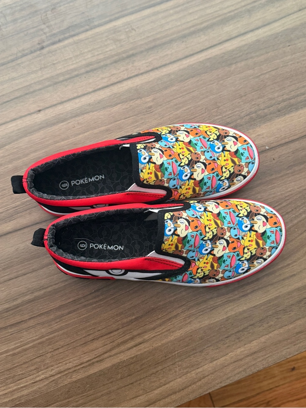 Kids' pokemon slip ons size 6